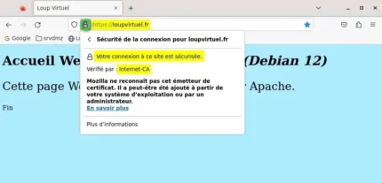 Capture - HTTPS : Site loupvirtuel.fr sécurisé