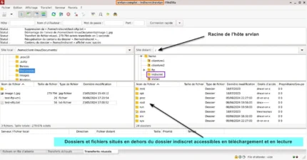 Capture - FileZilla : Accès complet aux dossiers/fichiers de srvlan