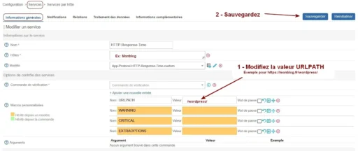 Capture - Centreon : URL de type https://domaine/sous-dossier/